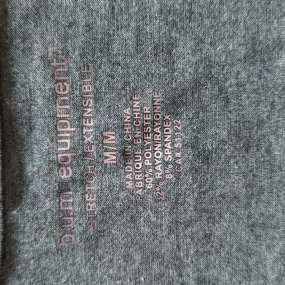 Bum Equipment 3/4 sleeve top in Gray - M - Picture 3 of 5